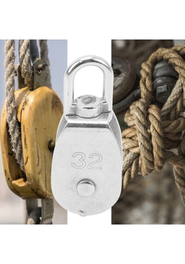 Fortunelane 3 Adet M32 Çelik Katrol Seti - 360 Derece Döner, 250 Kg Kapasite, Kamp Ve Yürüyüş İçin U Tipi Çok Renkli