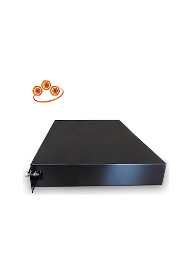 Kastap 1U 12 Port19'' Fiberoptik Patch Panel (Kasetli)