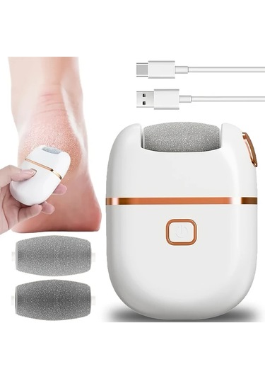 Primepickings Feıyba Bs Şarj Edilebilir 3 Taşlama Başlıklı 2 Hızlı Ayak El Taşlama Makinesi Çatlak Topuklar Ve Tırnak Bakımı İçin