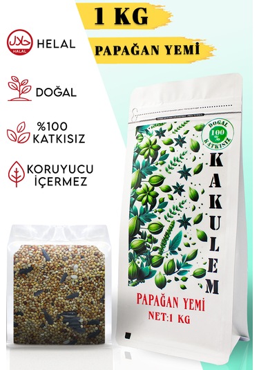 Kakulem Sertifikalı Premium Sultan Cennet Papağan Yemi 1 Kg