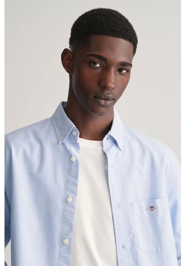 Gant Erkek Mavi Regular Fit Gömlek Mavi
