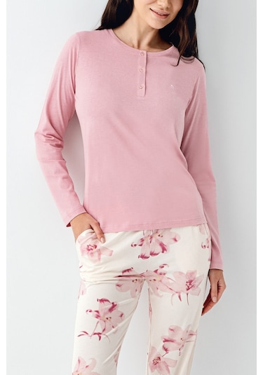 Pierre Cardin Kadın Pembe Pijama Takımı Pc9055-s-v1 Pembe