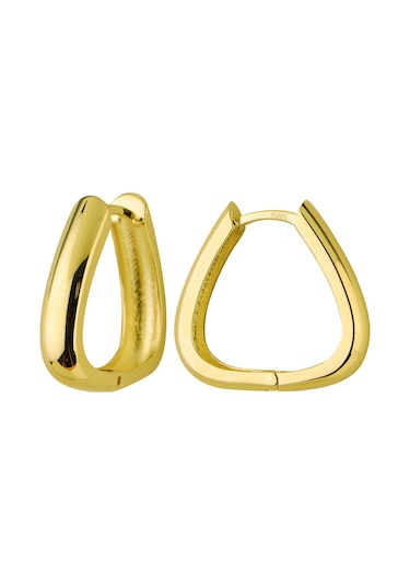 Goldkupe 14 Ayar Altın Parlak Halka Küpe 4,94 Gr-6435
