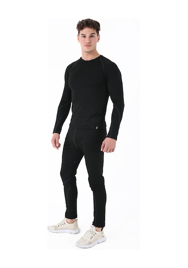 Scorp Thermo-fit Erkek Termal Alt Kayak İçlik Siyah Siyah