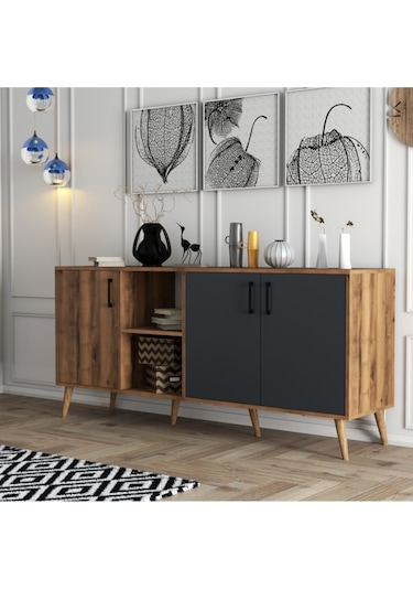 1620 EXXEN AHŞAP AYAKLI MODERN KONSOL