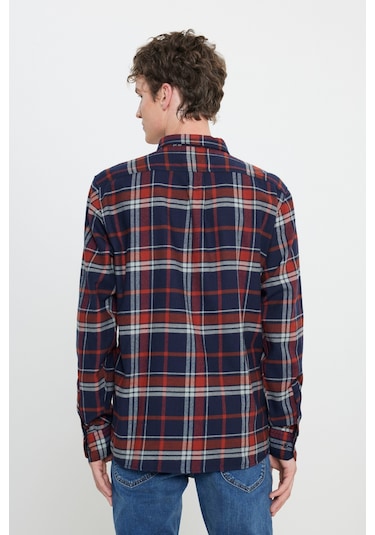 Lee Regular Fit Normal Kesim %100 Pamuk Kırmızı Gömlek Ceket Red