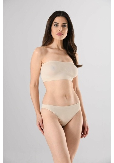 Miss Fit Straples 1401 Siyah Örme Seamless Dikişsiz Basic Kadın B (522655032)