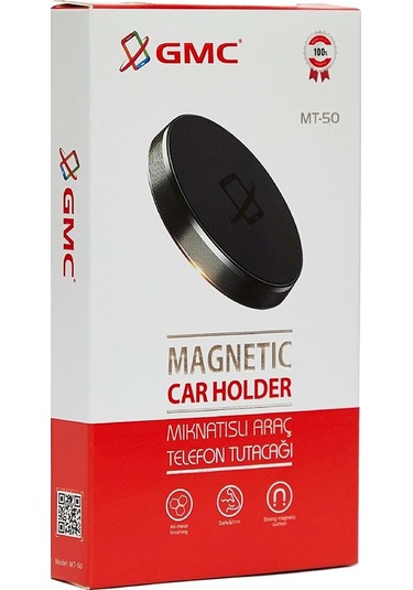 Gmc Mıknatıslı Araç Telefon Tutucu Mt-50 Siyah