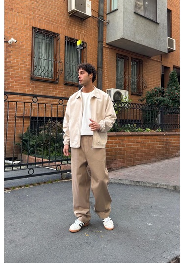 Flaw Bel Lastikli Baggy Gabardin Pantolon Vizon VİZON