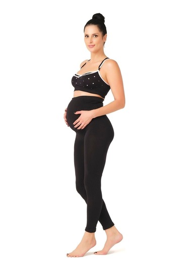 Kadın Dikişsiz Hamile Tayt Korse 1siyah