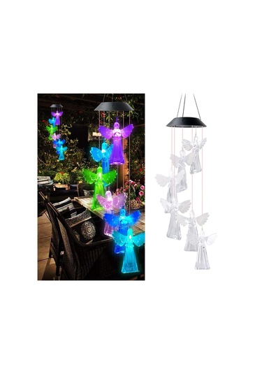 Homyl Led Rüzgar Çanı Güneş Enerjili Işıklar Renk