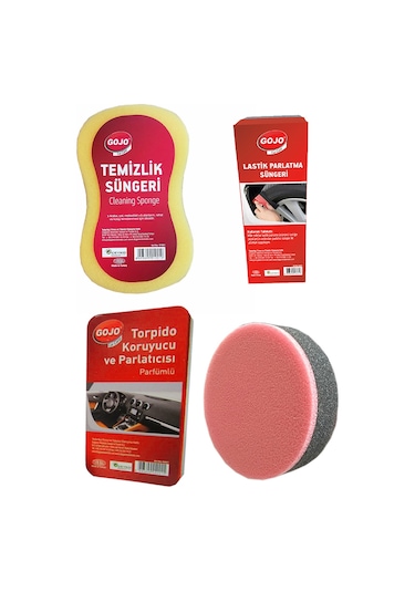 Gojo Sünger Temizlik Seti 4 Parça