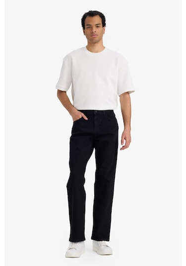 Defacto Diago Comfort Fit Jean Pantolon D9828AX25SP Siyah