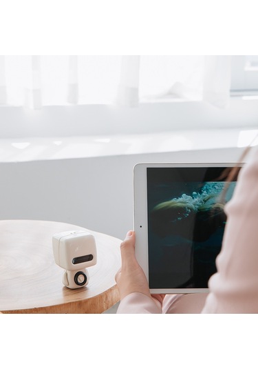 Vkemall Robot Şekilli Bluetooth Hoparlör, Taşınabilir Mini Müzik Çalar, 8 Saat Çalışma Süresi, 8m Bluetooth Mesafesi, Gizli Gösterge Işığı, Gümüş Renk