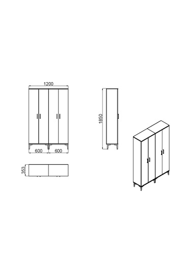 Kalender Dekor Alba-1-3 Alb14 Portmanto Vestiyer Ayakkabılık
