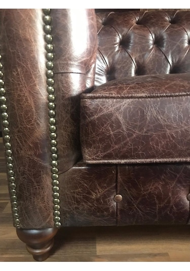 3Amobilyaa 3A Mobilya Hakiki Deri Crank Berjer