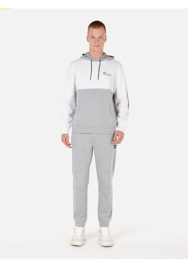 Colins Gri Erkek Eşofman Altı Gri Melanj