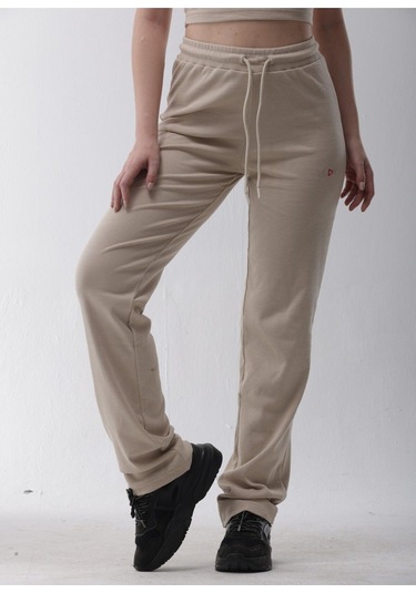 Kaşkorse Bej Fitilli Eşofman Altı Bej