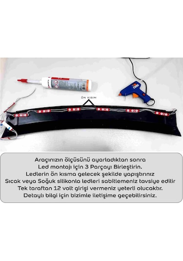 Renault Clio 2 Ön Tampon Eki Body Kit Karlık Lip 3 Parça Siyah