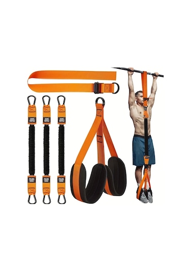 Honeybeeshop 5 Paket Abahub Yeşil Ayarlanabilir Pull Up Direnç Bantları Evrensel Uyumlu Dayanıklı Polyester Kumaş Üst Vücut Fitness Kayışları Yeşil