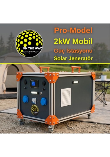 Otw Pro-model 2000w Mobil Güç İstasyonu Lifepo4 Bataryalı Solar Jeneratör