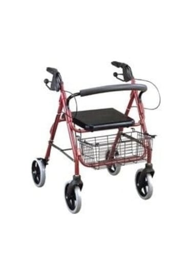 Aluminyum Rolatör Tekerlekli Rollator Yü - Aluminyum Rolatör Tekerlekli Rollator Yürüteç Hasta Yaşlı Yürüteci