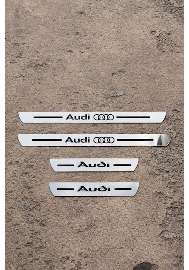 Audi Nikelaj Krom Plastik 4 Parça Kapı Eşik Seti