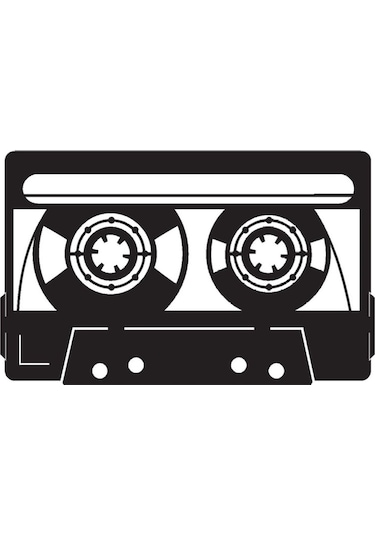 Nostaljik Kaset Oto Özel Yeni Sticker 30 X 18 Cm