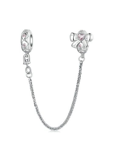 Platin Kaplamalı Romantik Yay Güvenlik Zinciri Dıy Boncuklu Diğer Çok Renkli