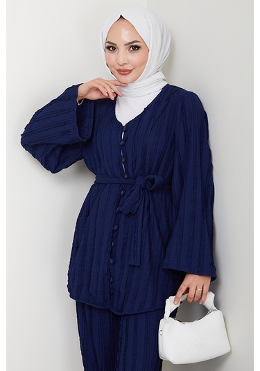 İlgen Fırfırlı İkili Takım 1610 - Lacivert Lacivert