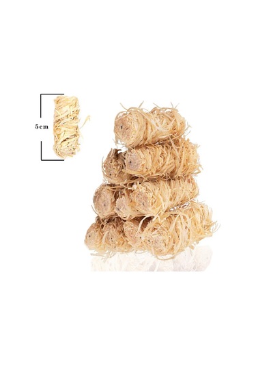 Homyl 12x 100% Ateş Başlatıcılar Şömine Odun 2x5cm Odun Kahverengi