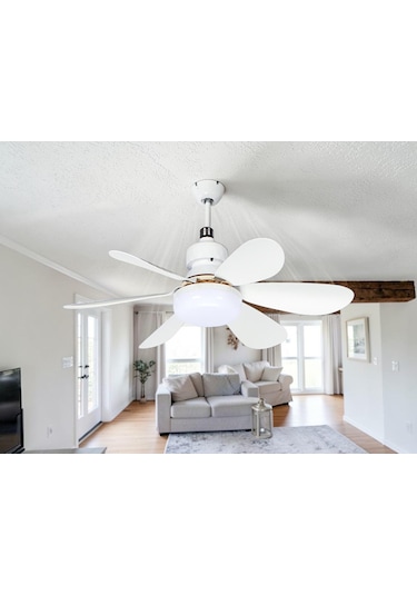Begin 50w 6 Kanatlı Tavan Vantilatör Led Işıklı Uzaktan Kumandalı