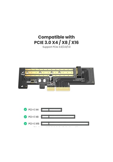 Ugreen Pcıe 3.0 X 4 Nvme M.2 Ssd Dönüştürücü Adaptör