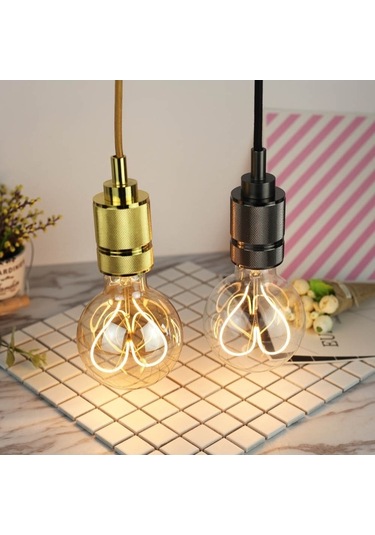 Besthome1 G95 220v 4w Dimmable Led Filament, Vintage Kalp Desenli, Yüksek Renk Kalite, Ev Dekoru Işıkları Diğer