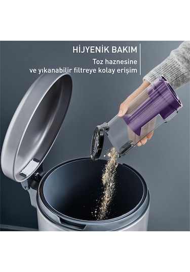 Tefal TY6A35TR X-Pert 7.60 Allergy Kablosuz Şarjlı Dikey Süpürge
