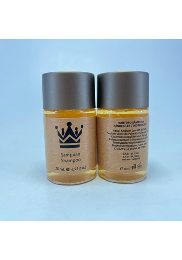 Otel Şampuanı Geniş Kapak Kraft 30 Ml - 100 Adet