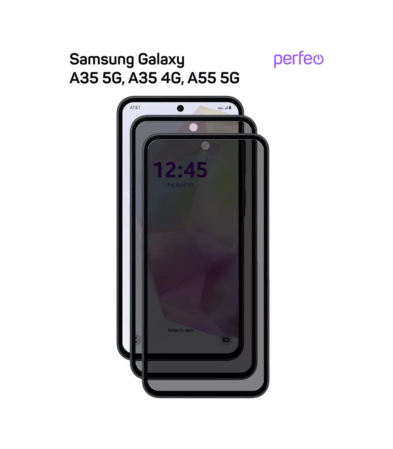 Perfeo Samsung Galaxy A35 A55 5g İçin Koruyucu Cam, Anti-casus 250855804