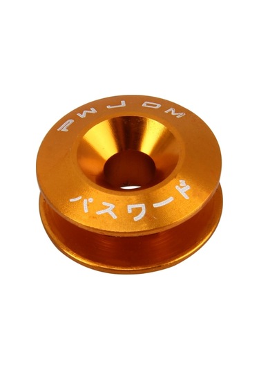 Cbtx 4 Adet Araba Modifiye Vidalı Contalar Kaporta Paslanmaz Çelik Conta Cıvataları, Çap: 24mm Altın