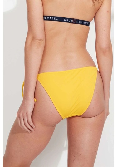U.S. Polo Assn. Kadın Sarı İpli Bikini Altı Sarı