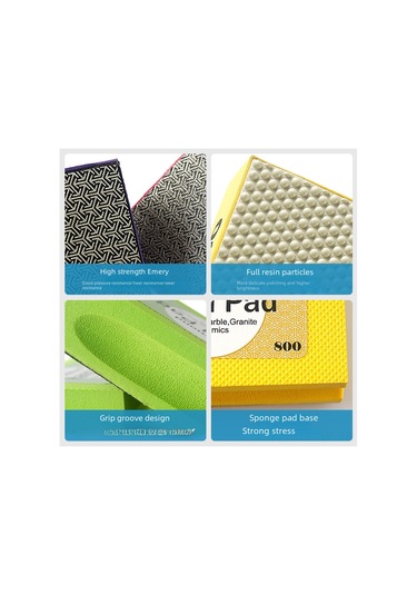 Maiyame El Tutucu Elmaslı Taş Zımpara Bloku - Seramik, Cam, Kaynak Zımparalama Aracı Reçine 3000 , Makine Gerektirmeden Direk Kullanım