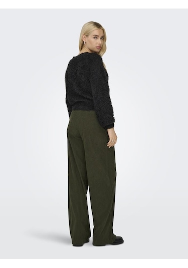 Only Onllulu Ls Rıb Short O-neck Cc Knt Siyah