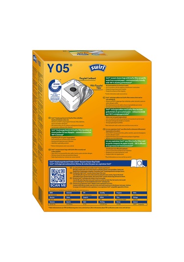 Swirl Y05 EcoPor Elektrikli Süpürge Toz Torbası