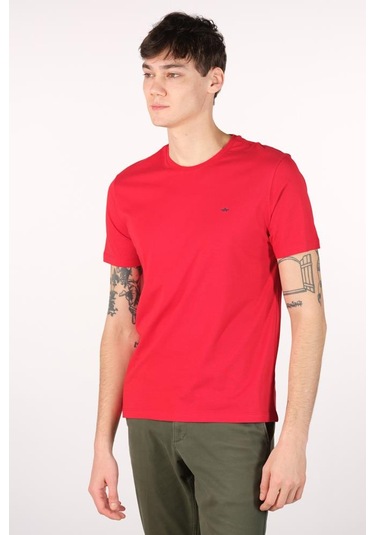 Arma Erkek Büyük Beden Bisiklet Yaka Tişört Y22374868501 Kırmızı