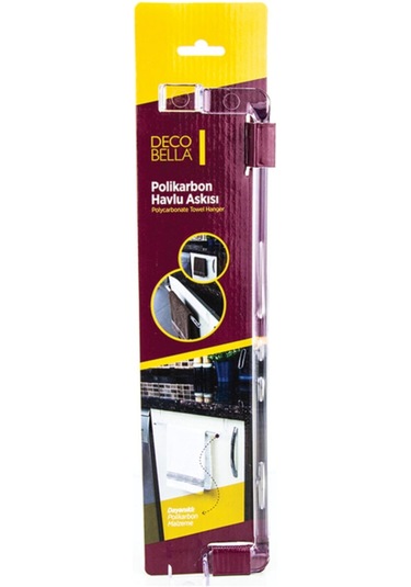 Decobella Polikarbon Havlu Askısı. Çok Renkli