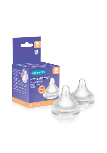 Lansinoh Natural Wave Biberon Emziği Yavaş Akışlı 2'Li