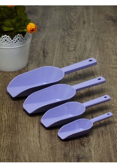 Erzak Küreği - 4 Lü Ölçü Küreği Asorti 5131 Düz