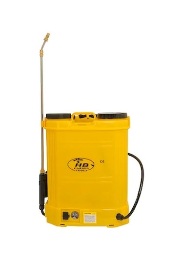 Hb Garden Sırt Tipi Akülü İlaçlama Makinesi Pompası 16 L Sarı