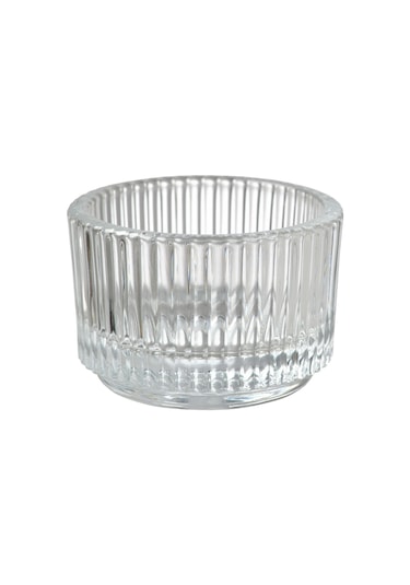 Eva 2 Adet Cam Tealight Mumluk Sunumluk