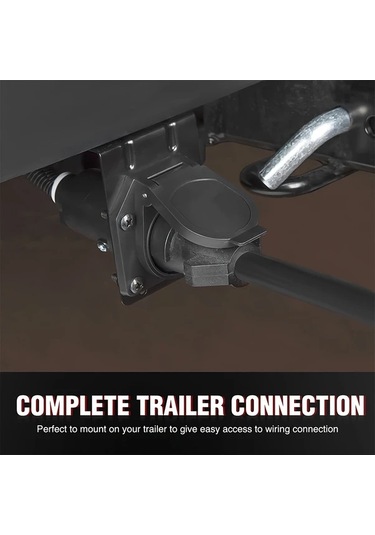 Xuweiwei Clelo Heavy Duty 7 Way Rv Standard Trailer Plug 8ft Pvc Kablo Rvs Çim Biçme Makineleri Römorklar