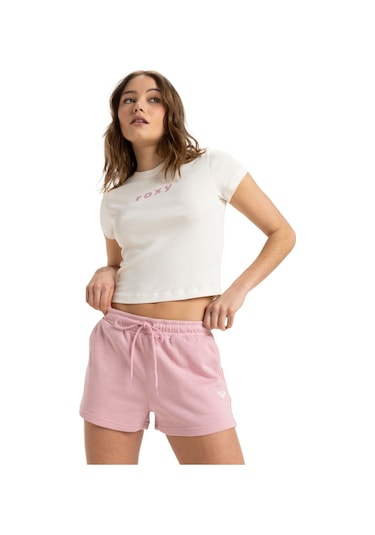 Roxy Surf Stoked Short Terry Mze0 Pembe